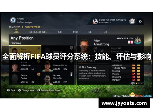 全面解析FIFA球员评分系统：技能、评估与影响